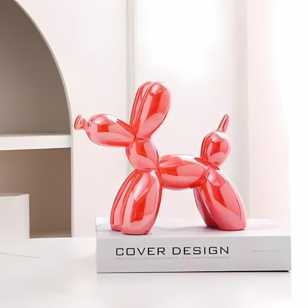 Nyxis – Keramisk Ballonhund Figur til Moderne Hjemmeindretning