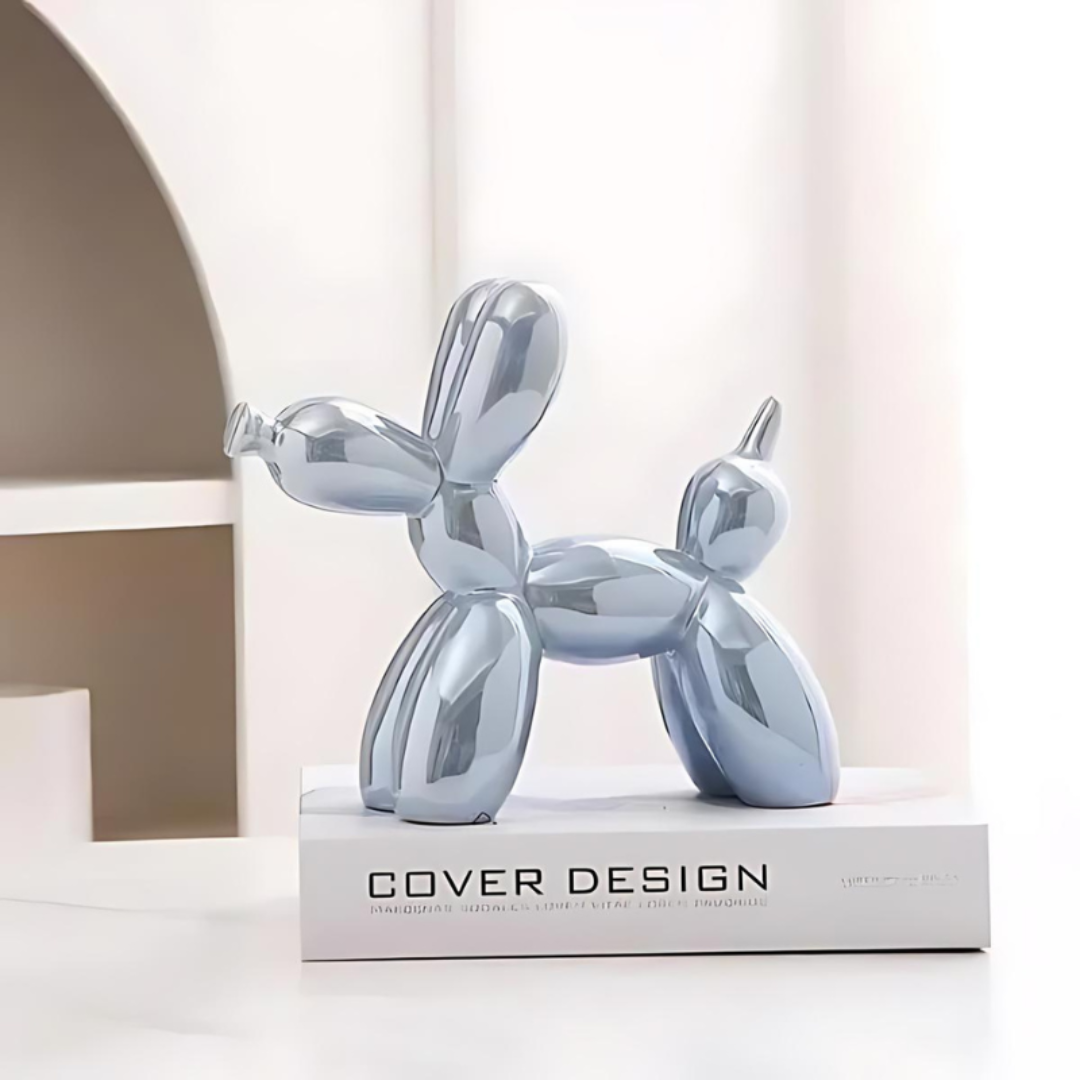 Nyxis – Keramisk Ballonhund Figur til Moderne Hjemmeindretning
