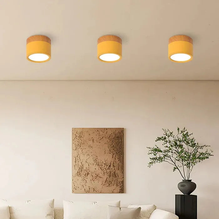 VibrantGlow – Lille Loftlampe med Varmt Stemningslys