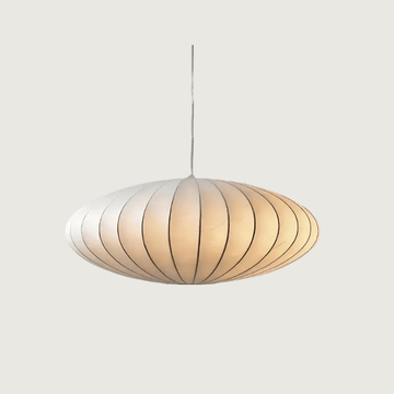 TsukiyoAura – Japandi Loftslampe med Blødt Stemningslys