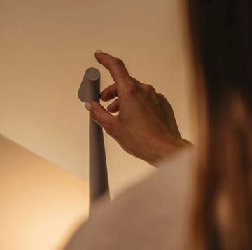 Nordisk - Minimalistisk Design Stemningslampe Trådløs LED Læselampe Middagslampe