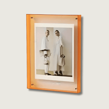 LichtFrame – Transparent Neon Billedramme med LED-lysglans