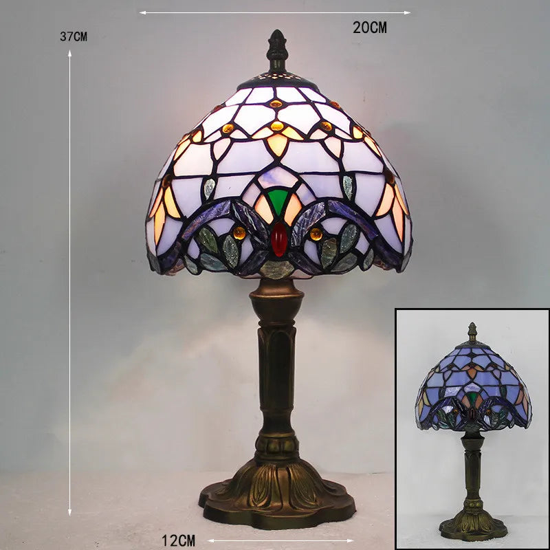 LumiTiffany – Elegant Glaspendellampe med Vintage Design