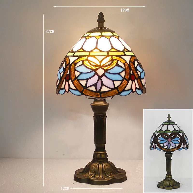 LumiTiffany – Elegant Glaspendellampe med Vintage Design