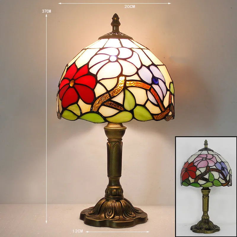 LumiTiffany – Elegant Glaspendellampe med Vintage Design