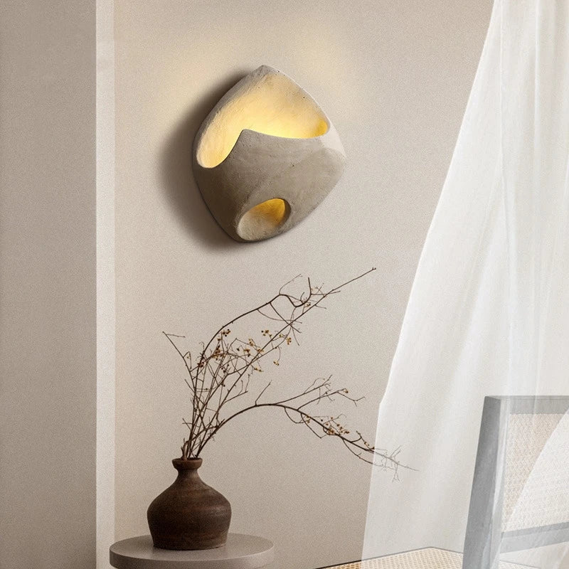 ZenFutur – Wabi-Sabi Væglampe med Minimalistisk LED-Design