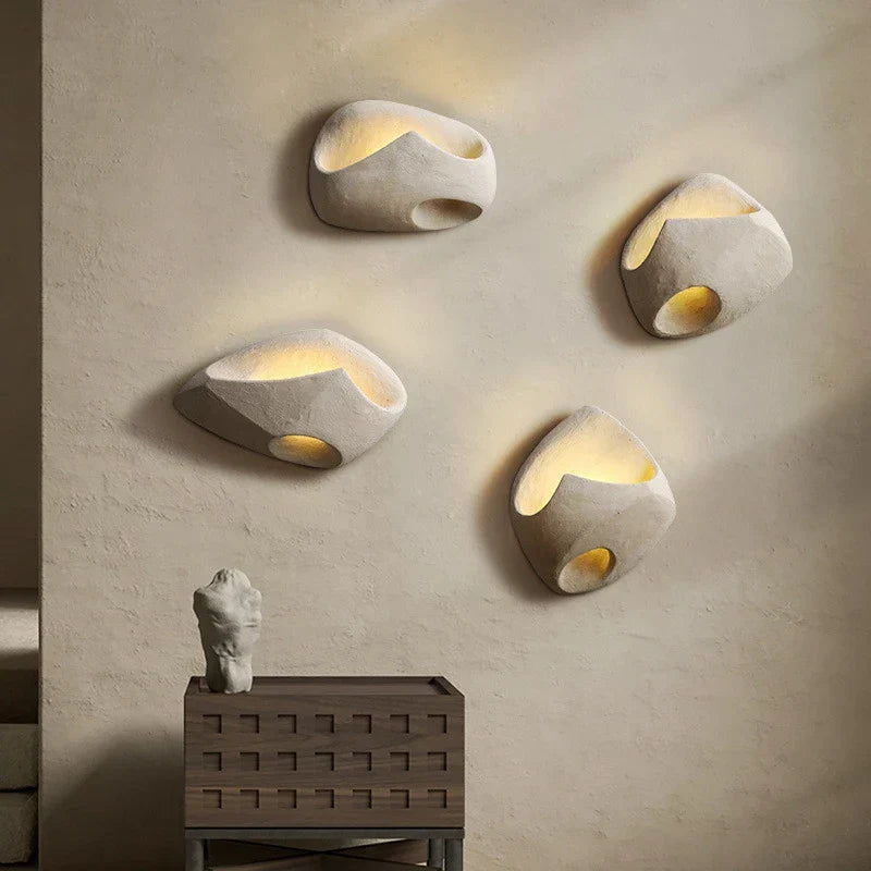 ZenFutur – Wabi-Sabi Væglampe med Minimalistisk LED-Design